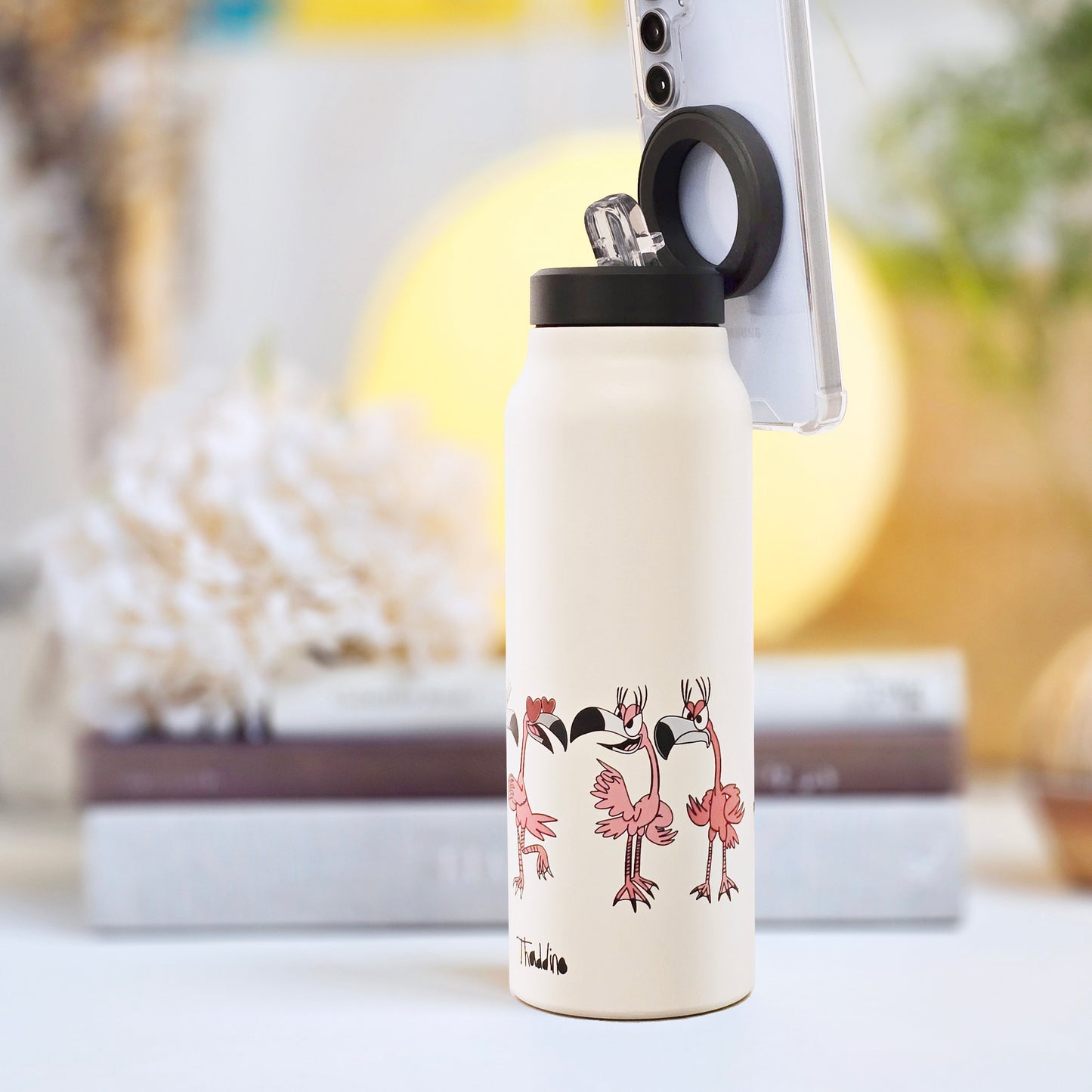 Thermal Water Bottle – Flamingo Magnetic Waterbottle
