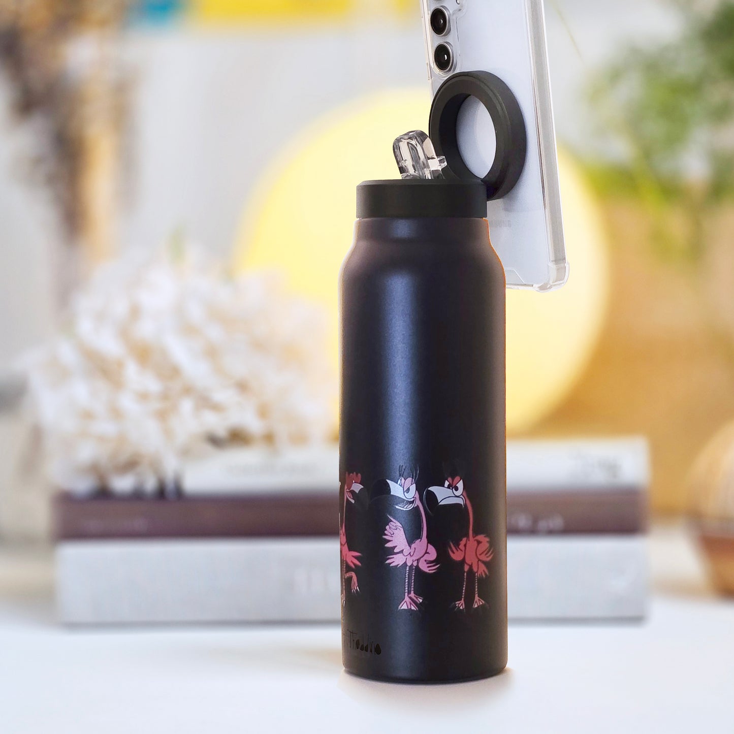 Thermal Water Bottle – Flamingo Magnetic Waterbottle