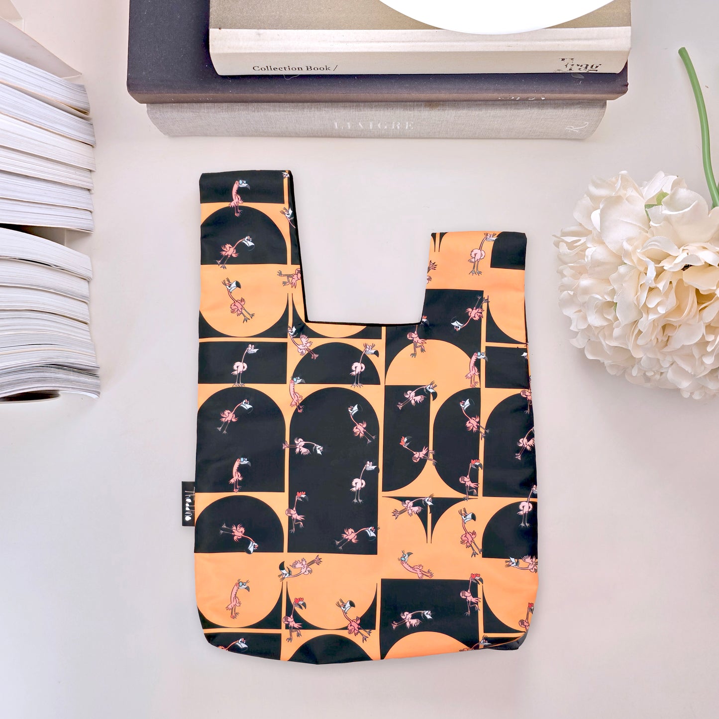 Wristlet Pouch - Flamingo, orange