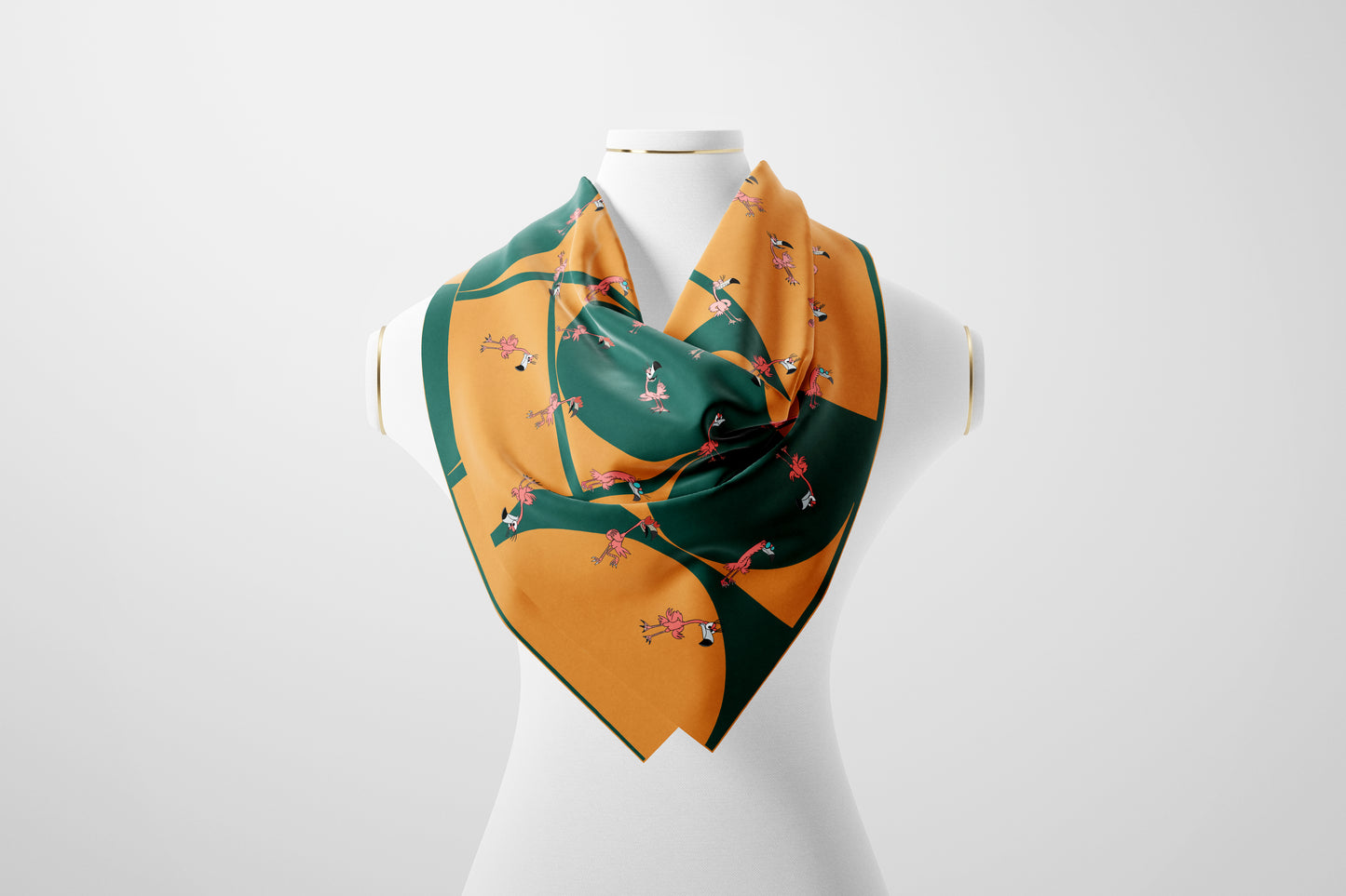 Scarf - Flamingo, orange