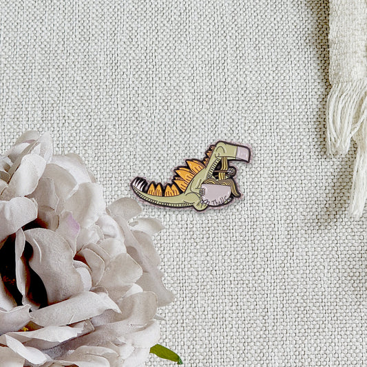Lapel Pin - "Noodles-O-Saurus"